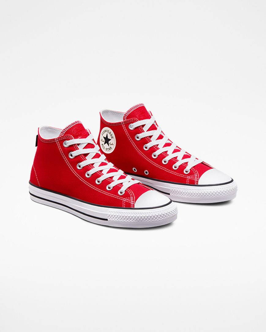 Bascheți Barbati Converse CONS Chuck Taylor All Star Pro Rosii Albi Negrii | RO AFTGD109